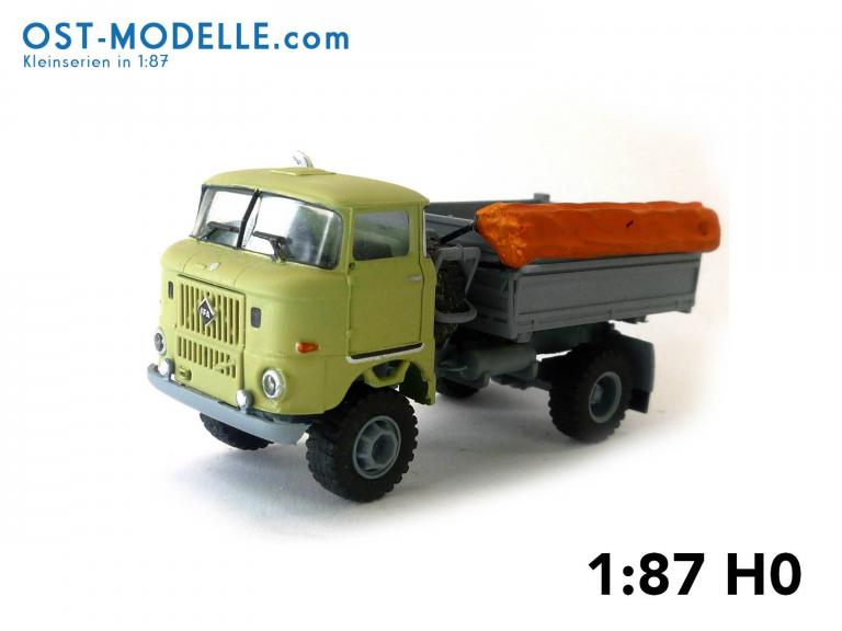 IFA W50LA ND 3-Seitenkipper hoher Bordwand offener Plane